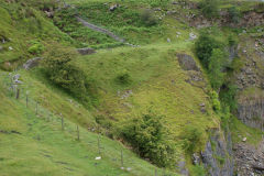 
Tramroad above Pwlldu Quarry, June 2009